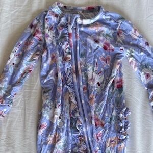 Posh Peanut Footie Ruffled Zippered One Piece